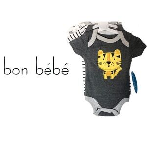 NWT 3 pack Bon Bebe bodysuits